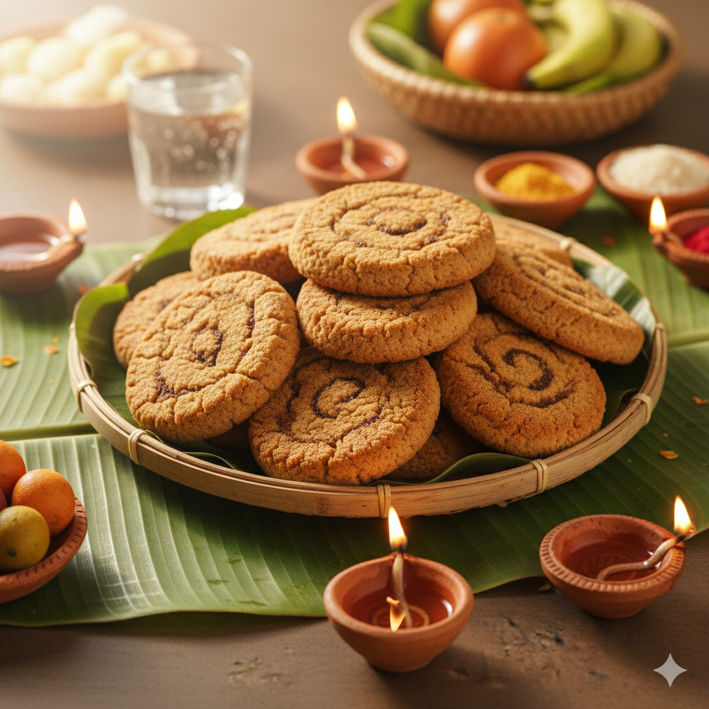Authentic Bihari Thekua - Traditional Jaggery Sweet